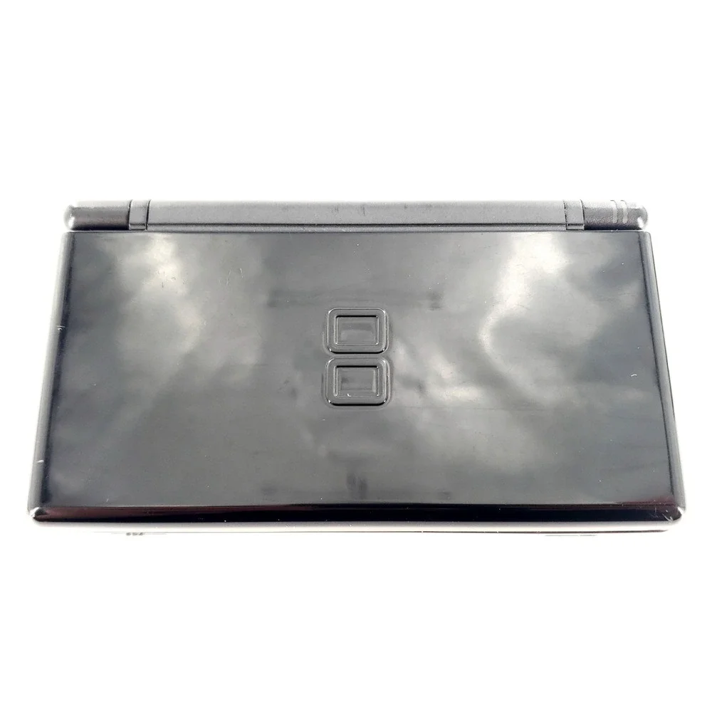Nintendo DS Lite Handheld System Bundle Onyx Black w/ 5 Games & Charger Tested